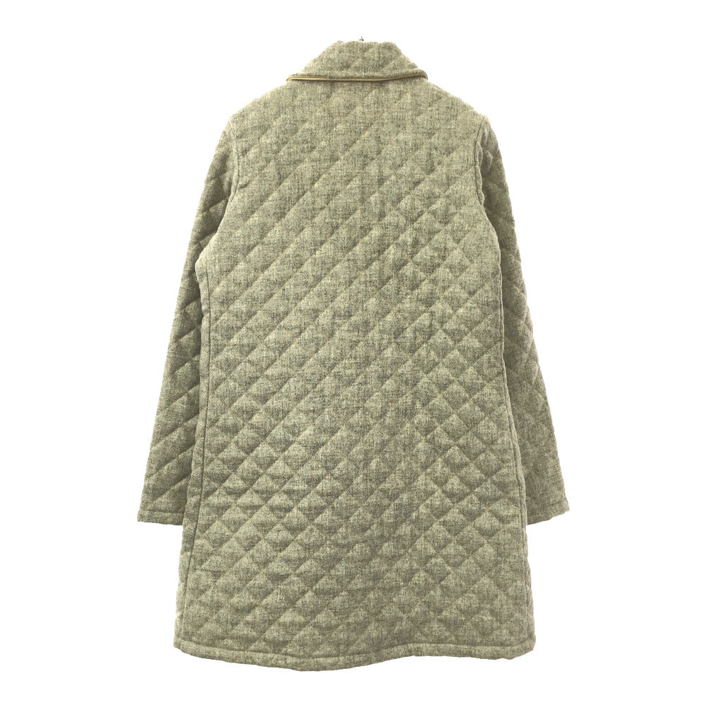 マッキントッシュスコットランド イギリス製 ウール キルティングコート 34 ベージュ系 MACKINTOSH SCOTLAND レディース