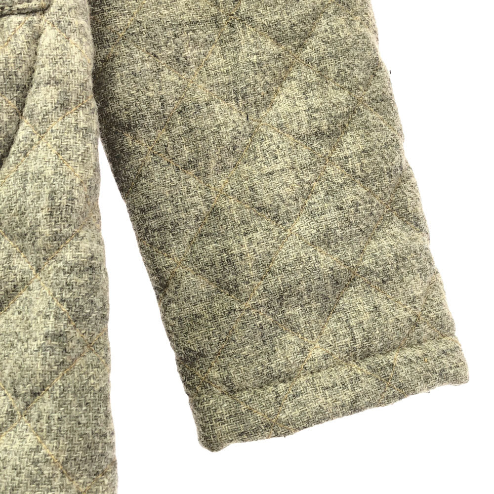 マッキントッシュスコットランド イギリス製 ウール キルティングコート 34 ベージュ系 MACKINTOSH SCOTLAND レディース