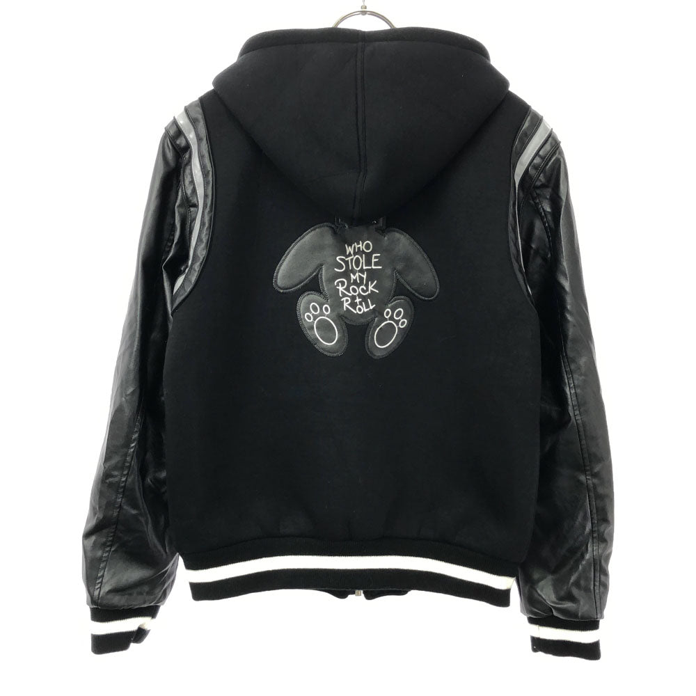 JOHN RICHMOND リッチモンド フード付き スタジャン 16 ブラック系 裏キルティング 中綿 メンズ