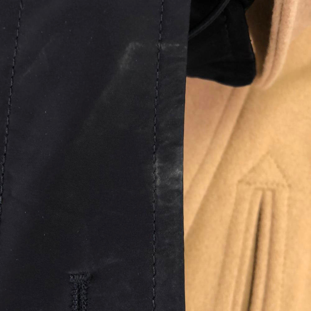 LACOSTE ラコステ ウールブレンド ロング ピーコート 38 ベージュ レディース