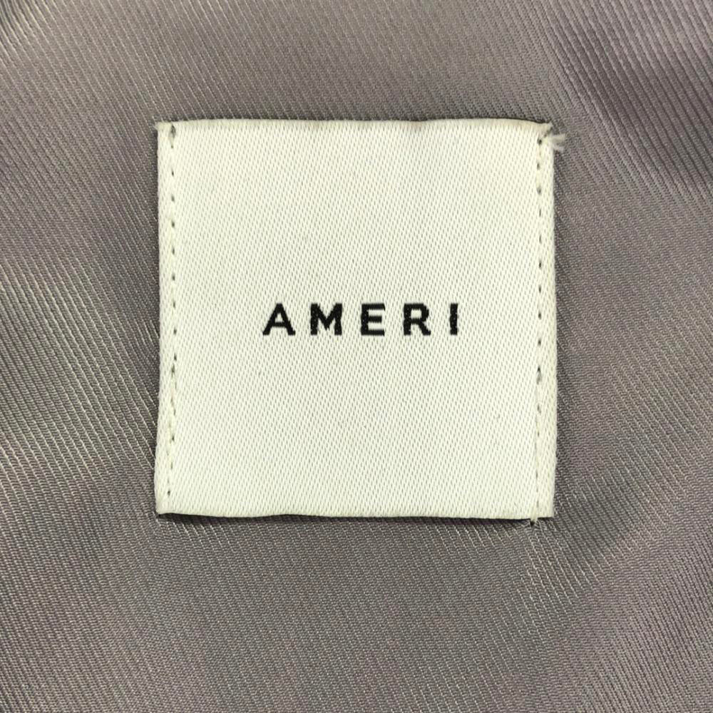 AMERI UNDRESSED アメリ バックプリーツレイヤード コート FREE グレー トレンチコート 裏地付き レディース