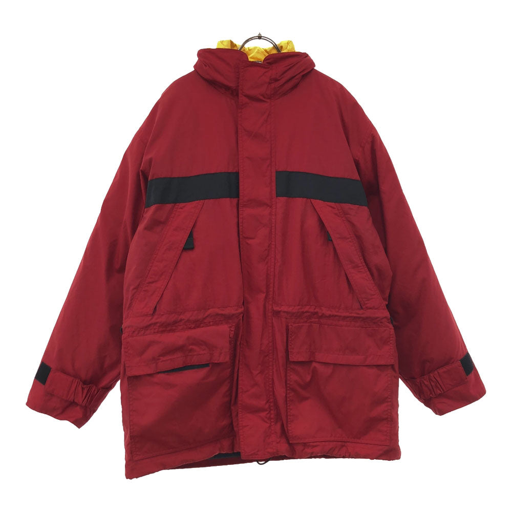 TOMMY HILFIGER トミーヒルフィガー 90s オールド フラッグタグ ライナー付き ナイロンジャケット S レッド ダブルファスナー メンズ
