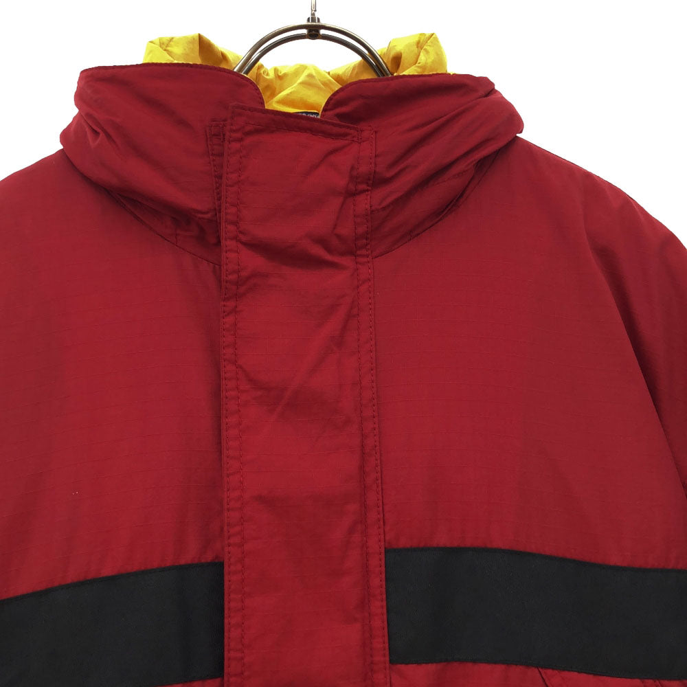 TOMMY HILFIGER トミーヒルフィガー 90s オールド フラッグタグ ライナー付き ナイロンジャケット S レッド ダブルファスナー メンズ