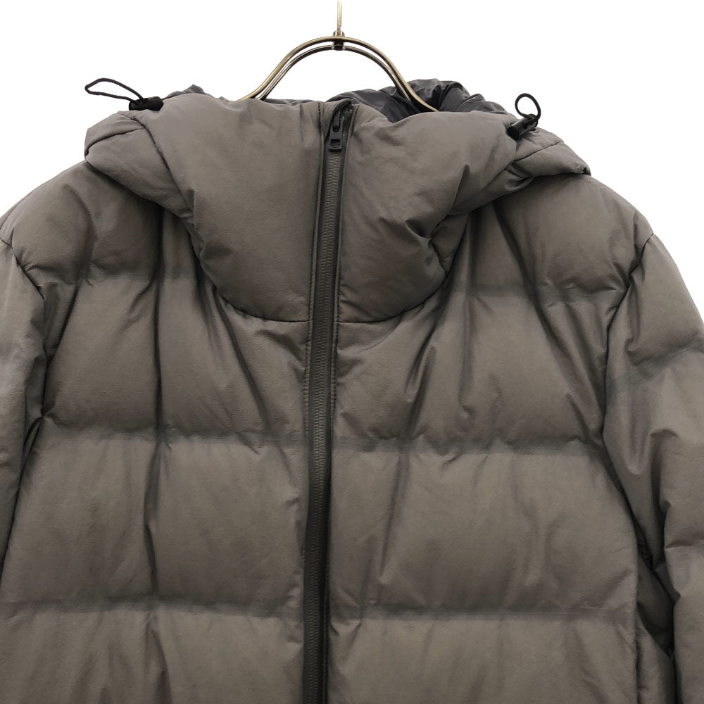 UNIQLO ユニクロ シームレス ダウンジャケット S グレー ダブルジップ メンズ