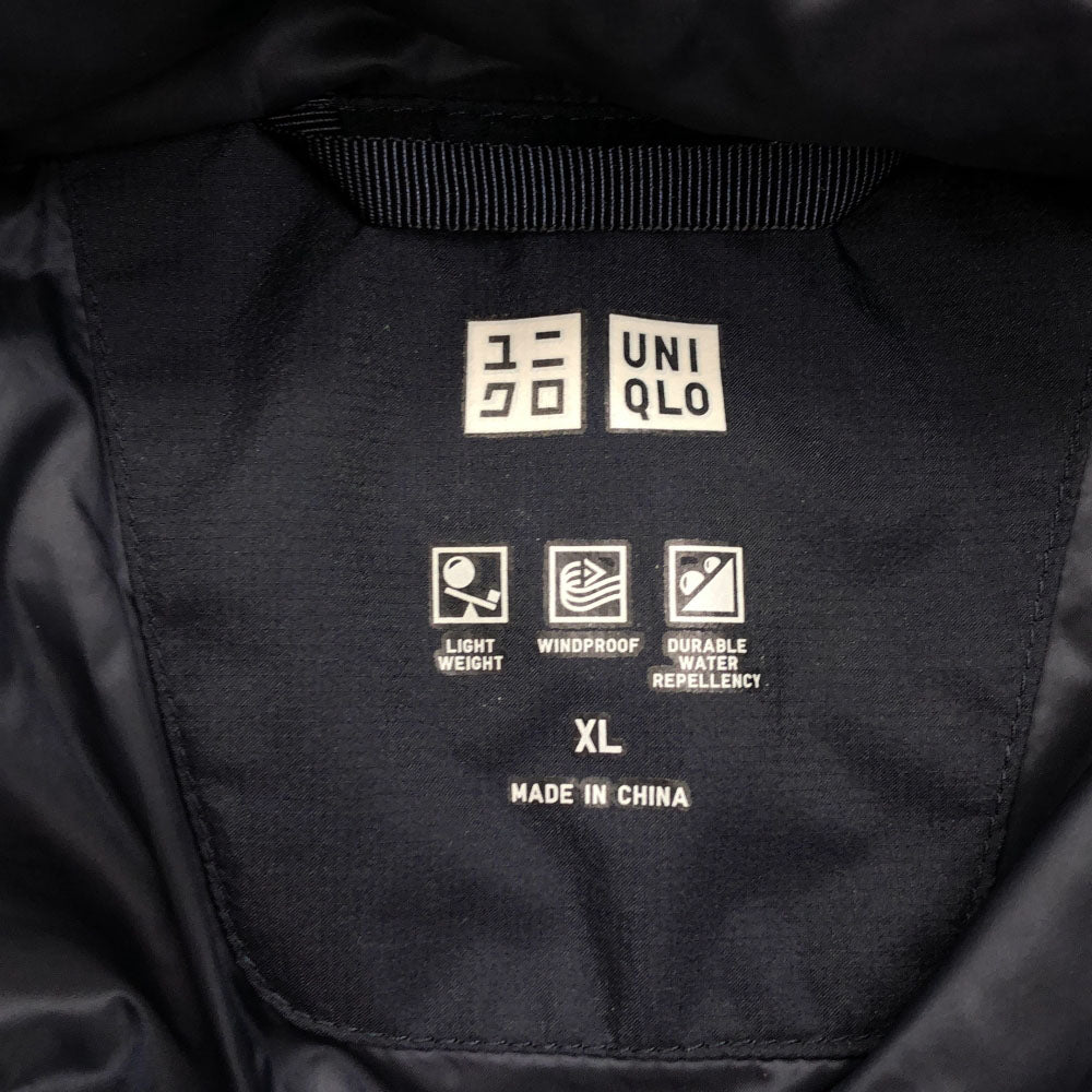 ユニクロ シームレス ダウンジャケット XL ネイビー UNIQLO メンズ