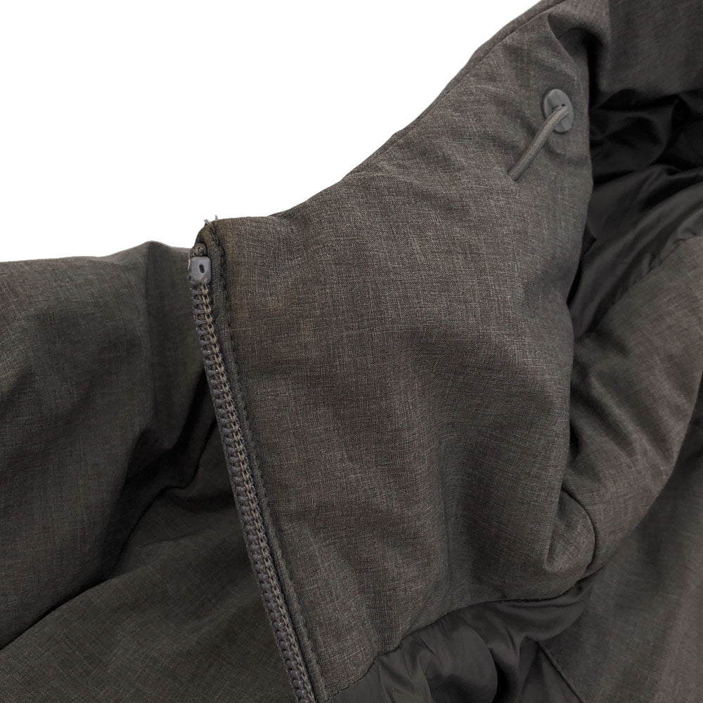 UNIQLO ユニクロ シームレス ダウンコート M グレー ダブルジップ レディース