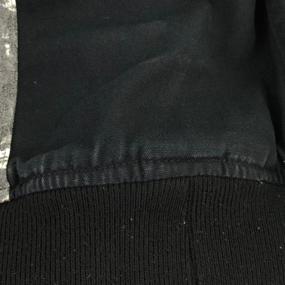 Columbia コロンビア PM3408 ボタニカル柄 フーディジャケット M ブラック×グレー系 アウトドア 裏フリース 中綿 メンズ