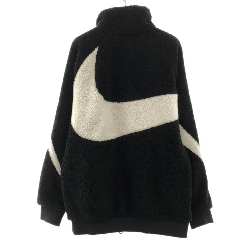 ナイキ ビッグスウッシュ リバーシブル ボアジャケット L ブラック NIKE ブルゾン メンズ