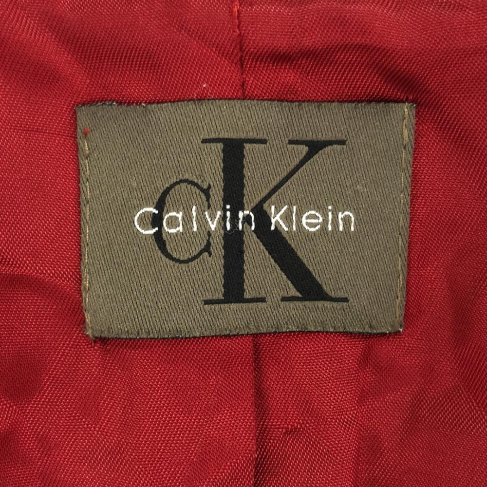 Calvin klein カルバンクライン 90s USA製 ウールブレンド オールド ピーコート S レッド レディース
