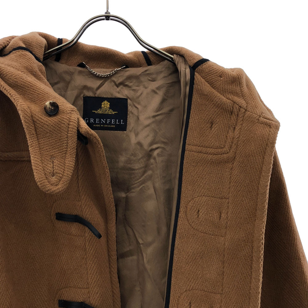 GRENFELL グレンフェル 英国製 ウールブレンド ダッフルコート 38 ブラウン系 レディース