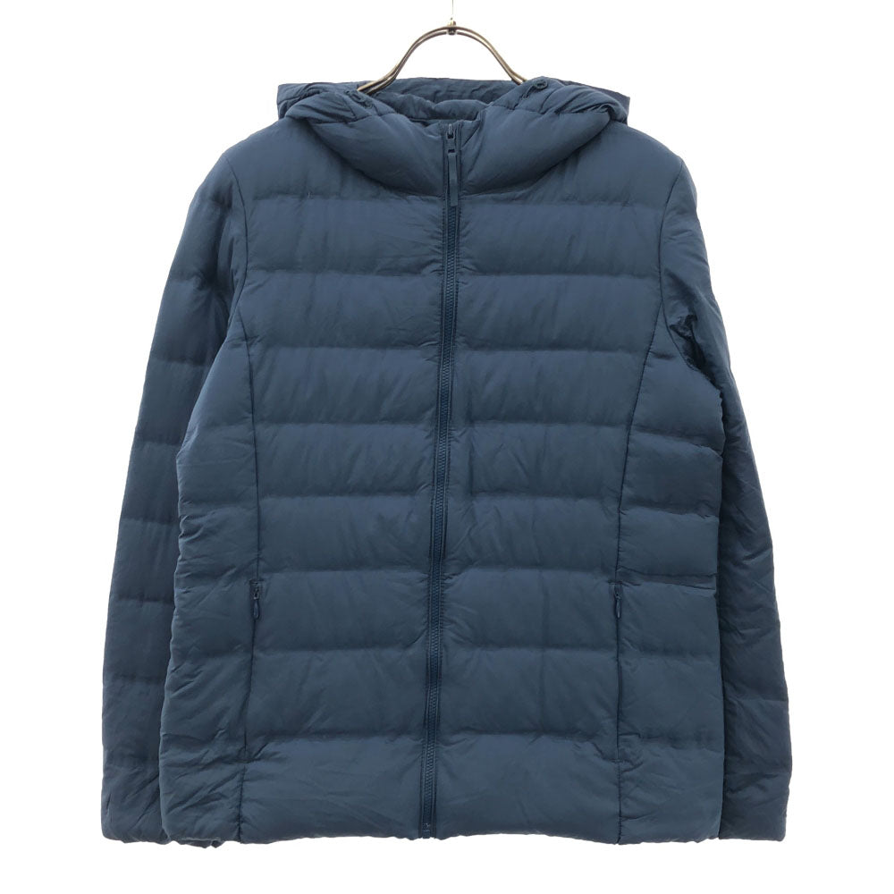 UNIQLO ユニクロ シームレス ダウンジャケット M ネイビー系 収納袋付き レディース