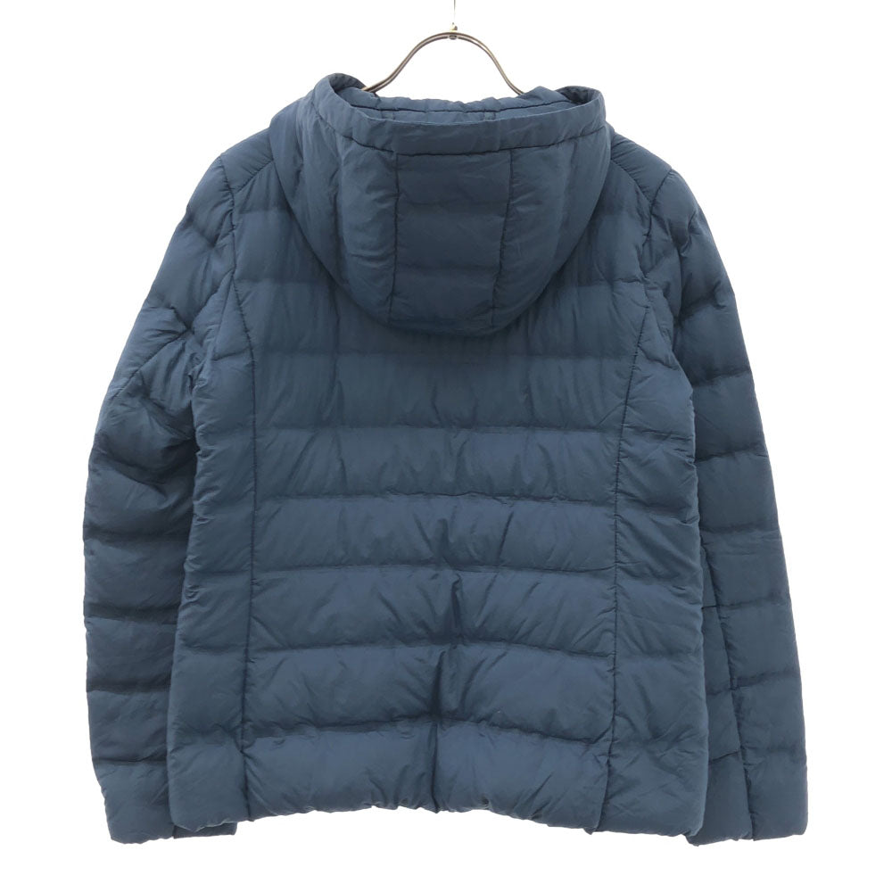 UNIQLO ユニクロ シームレス ダウンジャケット M ネイビー系 収納袋付き レディース