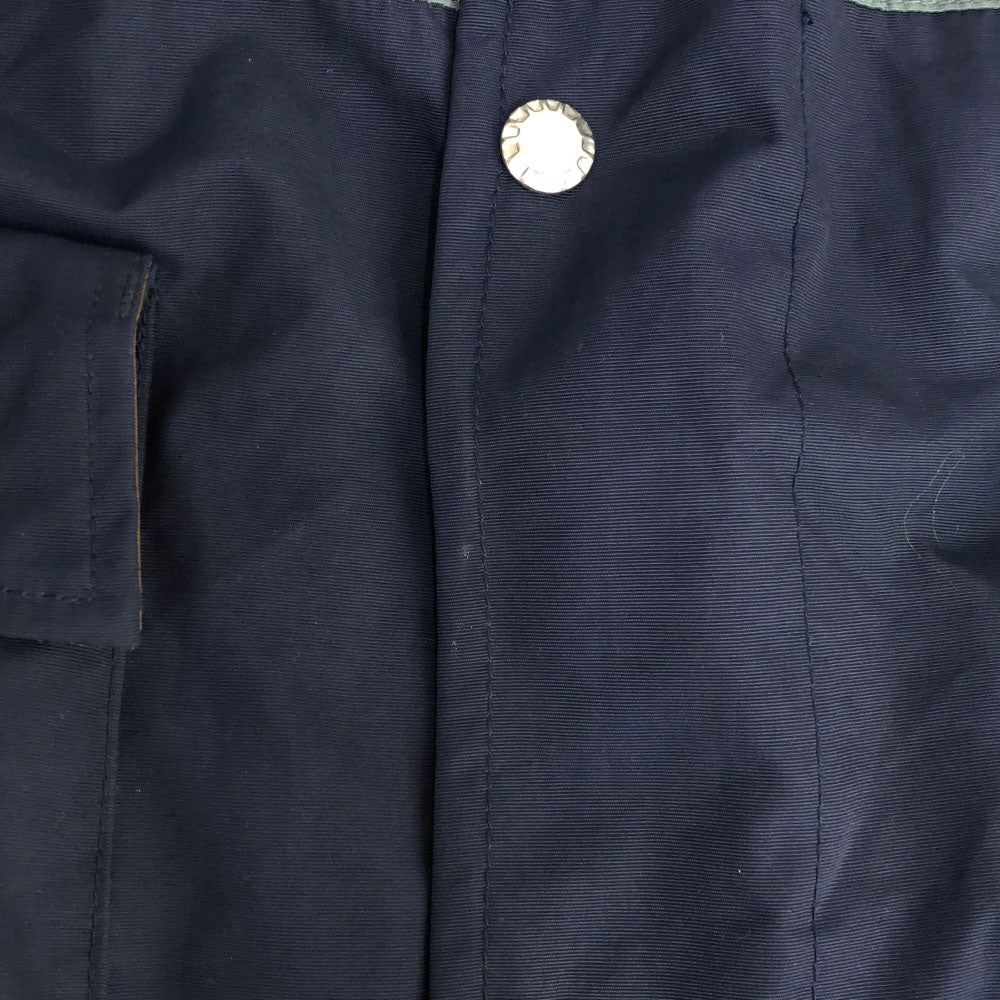 DELICIOUS デリシャス 日本製 ロゴ刺繍 トレース マウンテンパーカー 5 グリーン×ネイビー 裏フリース バックポケット メンズ