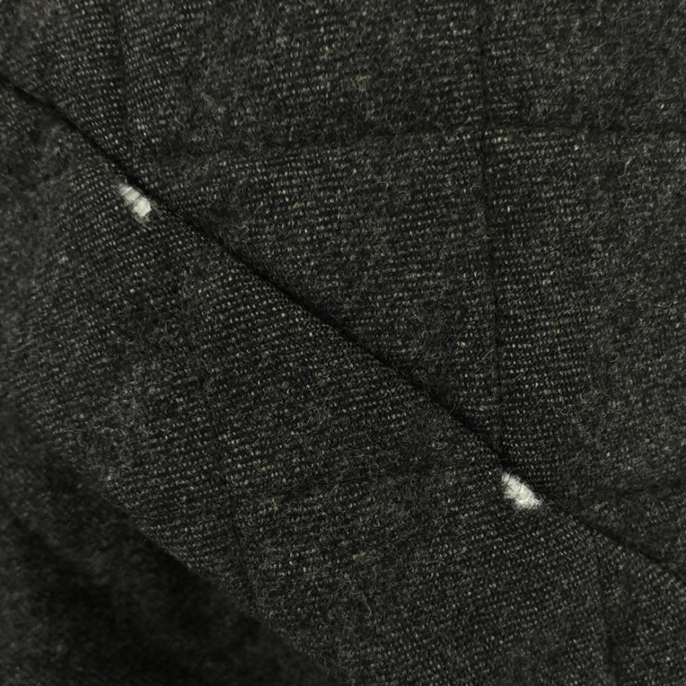 MACKINTOSH SCOTLAND マッキントッシュスコットランド ウール 100% キルティングコート 34 ダークグレー レディース