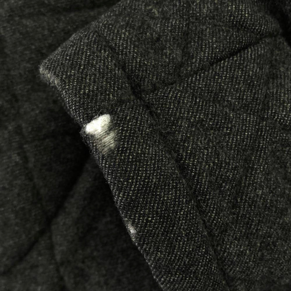 MACKINTOSH SCOTLAND マッキントッシュスコットランド ウール 100% キルティングコート 34 ダークグレー レディース