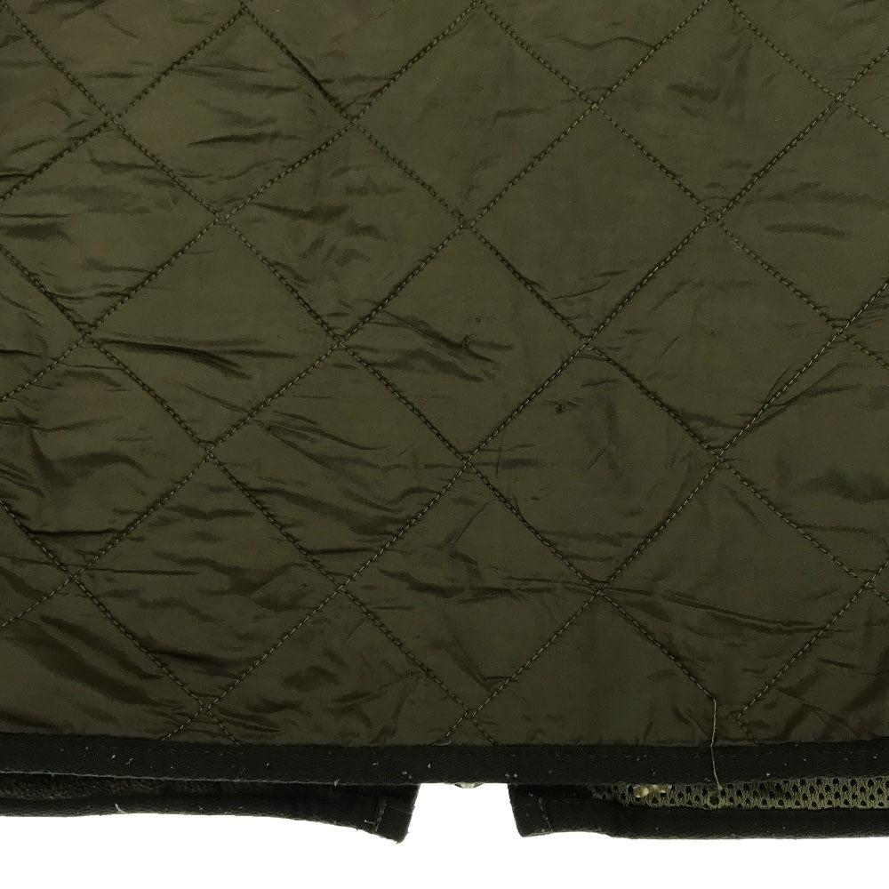 バブアー Polar Quilts キルティングジャケット S カーキグリーン系 Barbour フリース裏地 ポーラーキルト メンズ