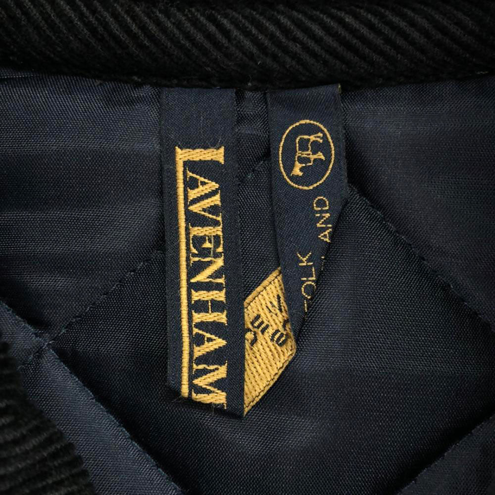 LAVENHAM ラベンハム 英国製 タータンチェック キルティングジャケット 34 グリーン×ネイビー レディース