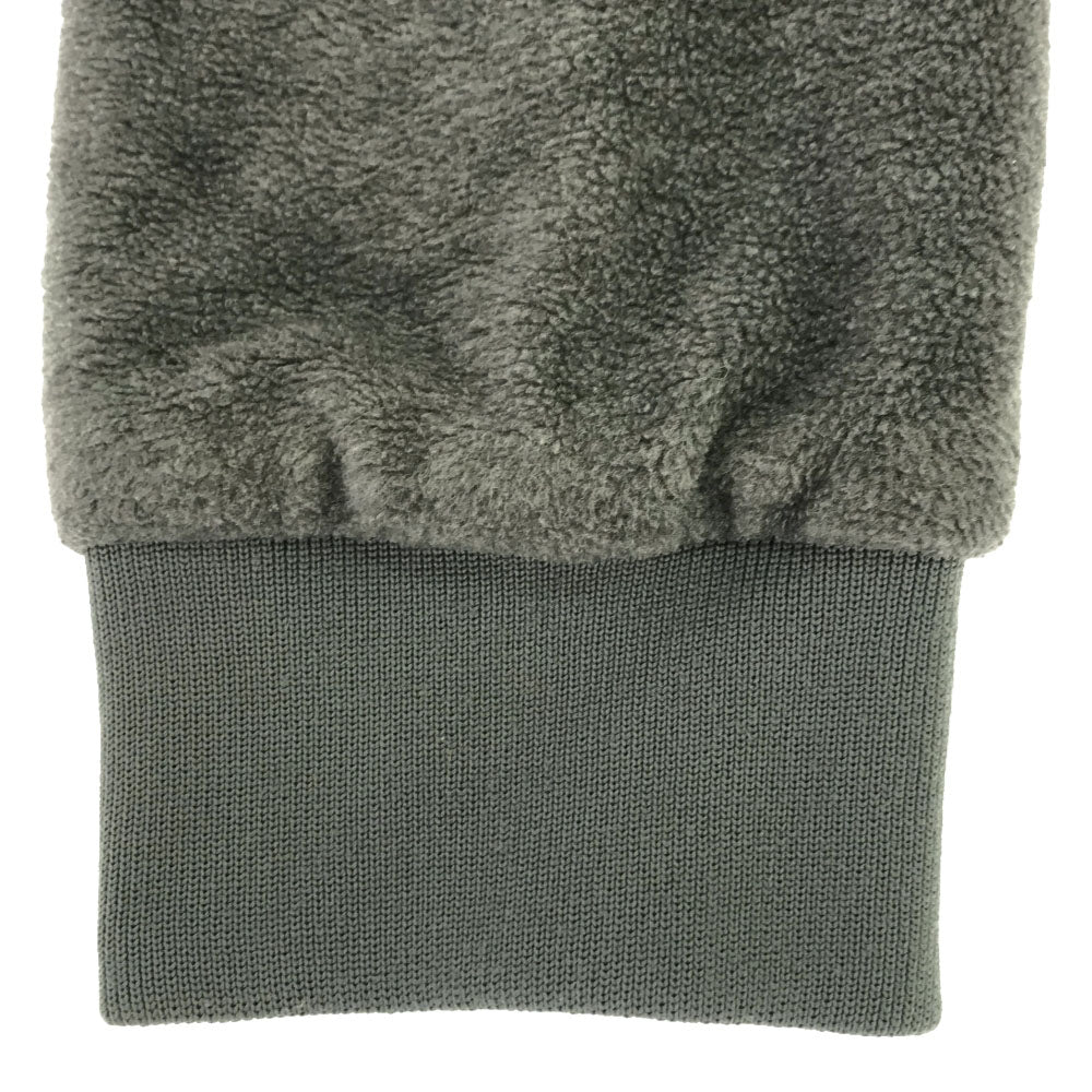 mila schon ミラショーン 90s 日本製 オールド ロゴ刺繍 スタンドカラー フリース コート L グレー メンズ