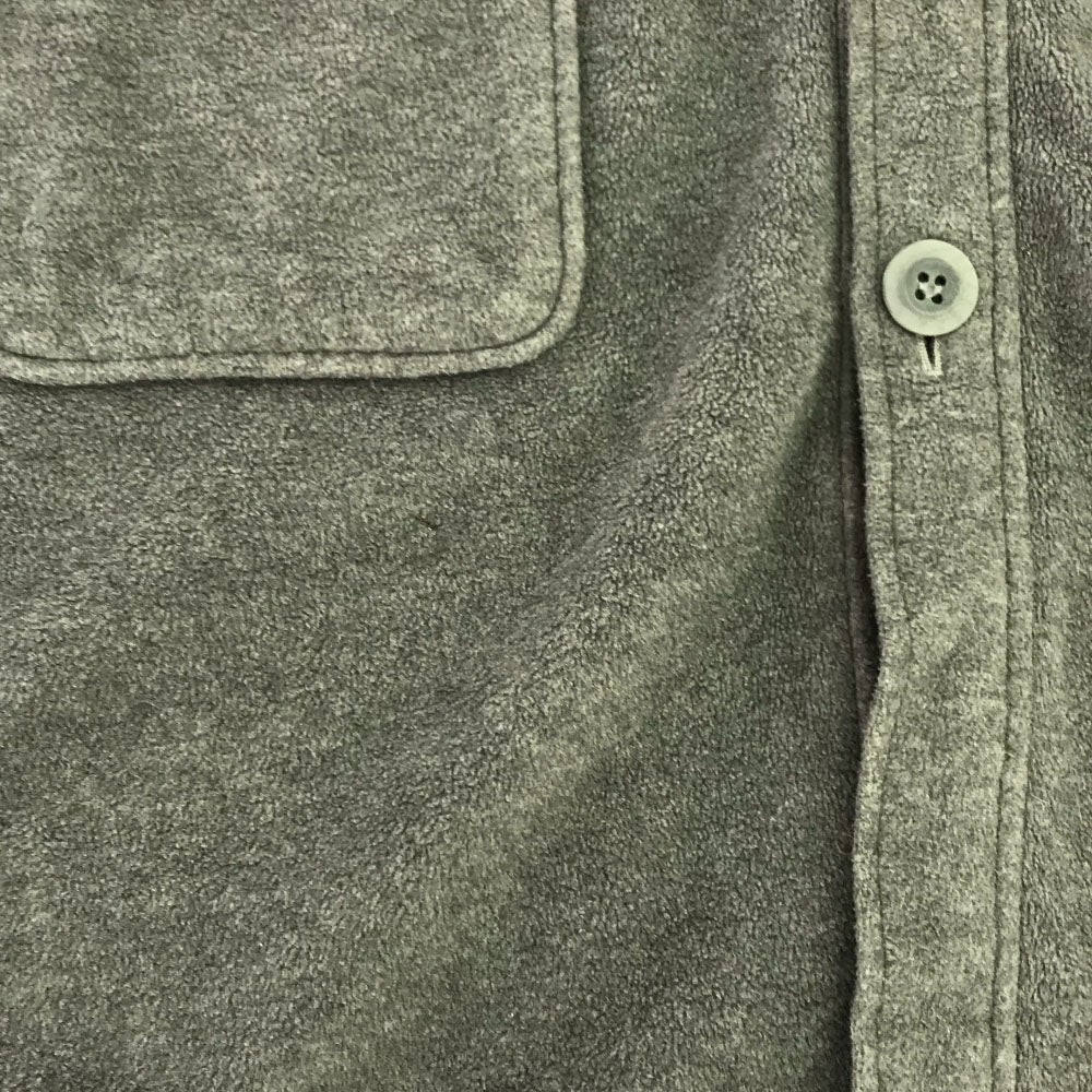 mila schon ミラショーン 90s 日本製 オールド ロゴ刺繍 スタンドカラー フリース コート L グレー メンズ