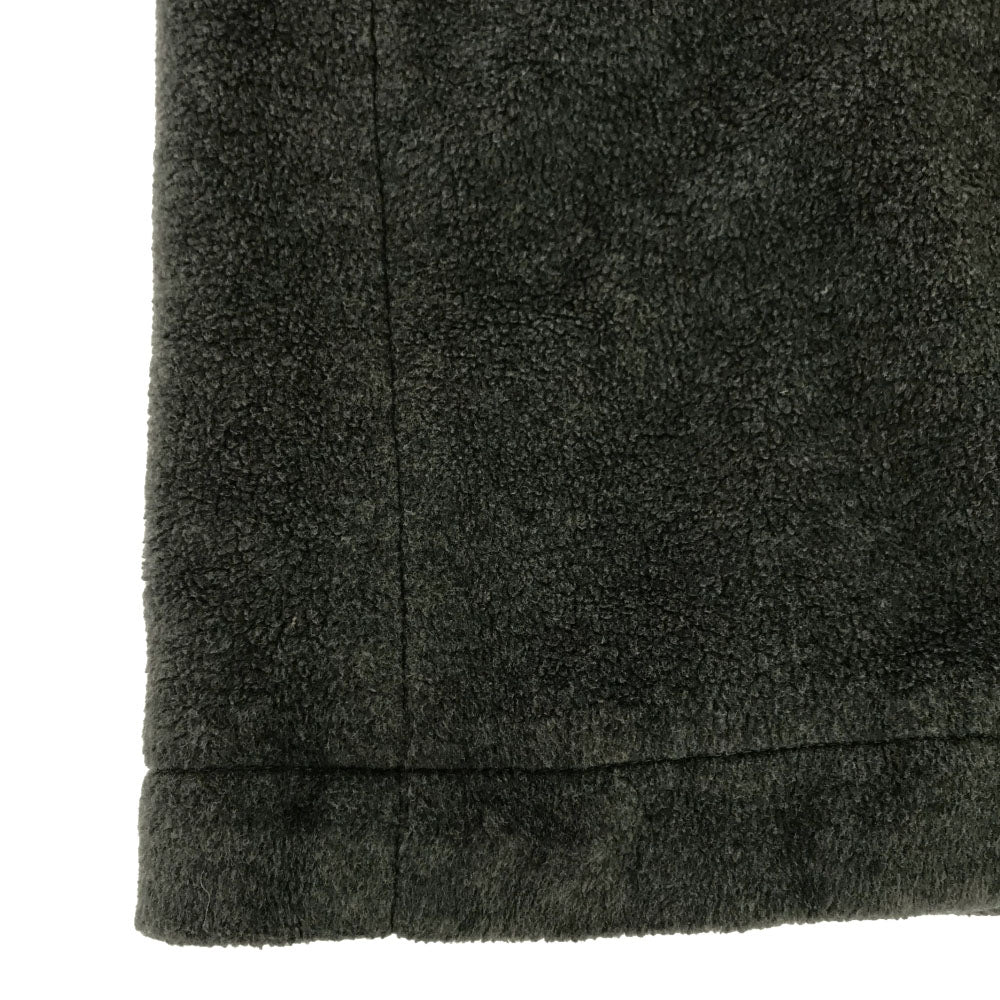 mila schon ミラショーン 90s 日本製 オールド ロゴ刺繍 スタンドカラー フリース コート L グレー メンズ