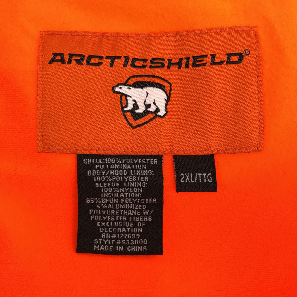 ARCTICSHIELD ジップ ベスト 2XL オレンジ系 起毛 メンズ
