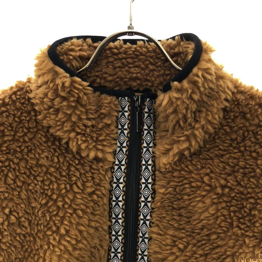 THE NORTH FACE ザノースフェイス NA72035 チロリアンテープ プリマロフト ボアジャケット S ブラウン アウトドア 裏地付き ハーフジップ メンズ