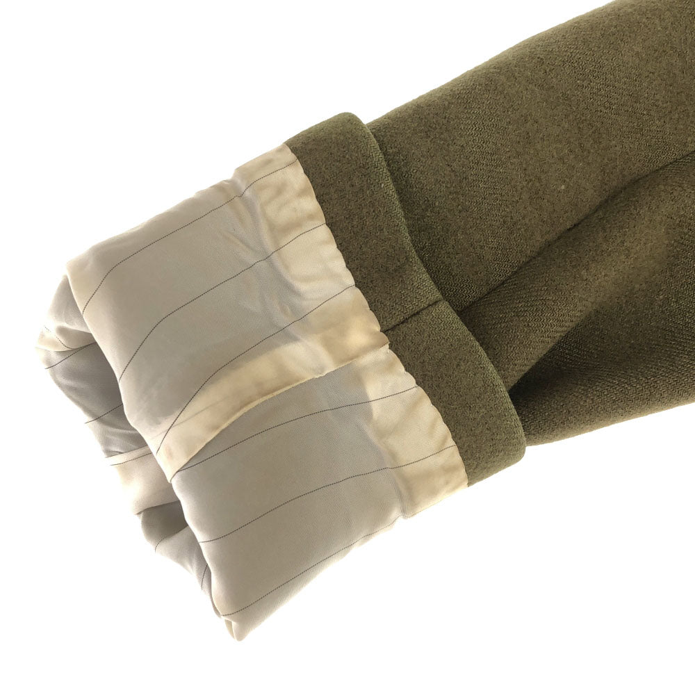 SCYE BASICS サイベーシックス 日本製 ウール100% チェスターコート 38 カーキ レディース