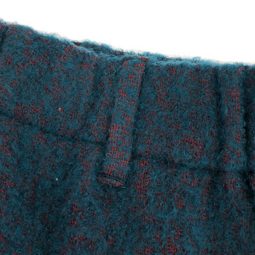 未使用 ジュリアンデイヴィッド 日本製 ミックス ウールパンツ M エメラルドグリーン ウエストゴム メンズ