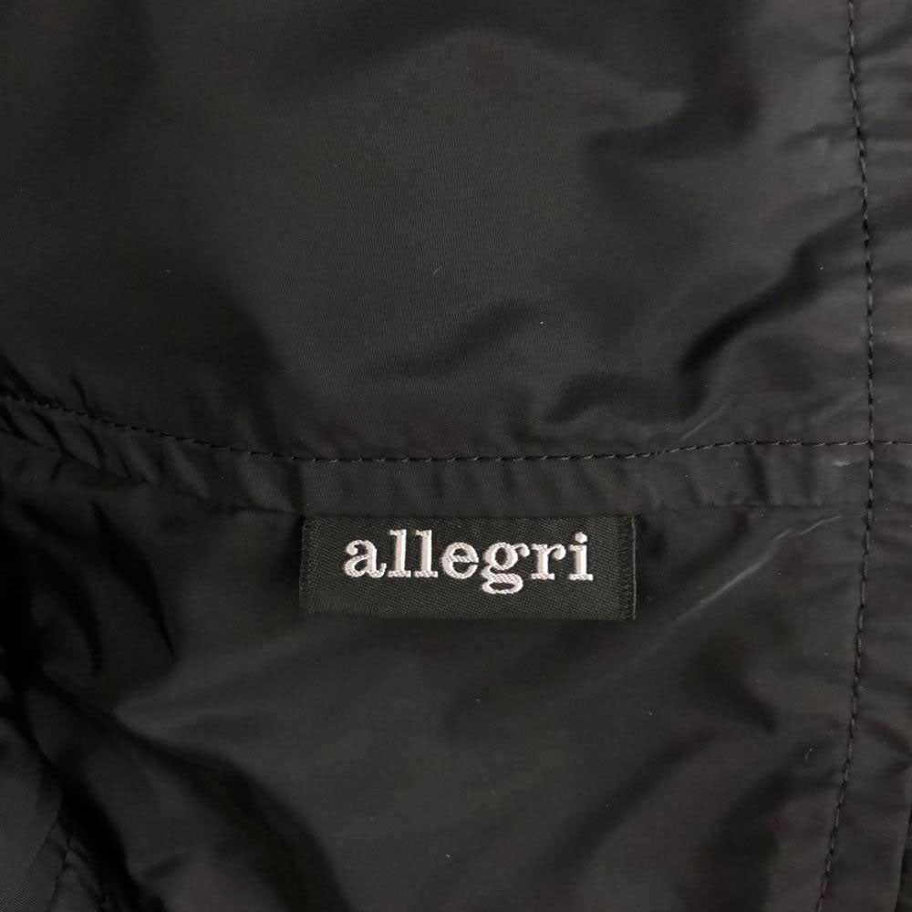 Allegri アレグリ 三陽商会 リバーシブル ダウンジャケット 38 グレー×ブラック ダブルファスナー レディース