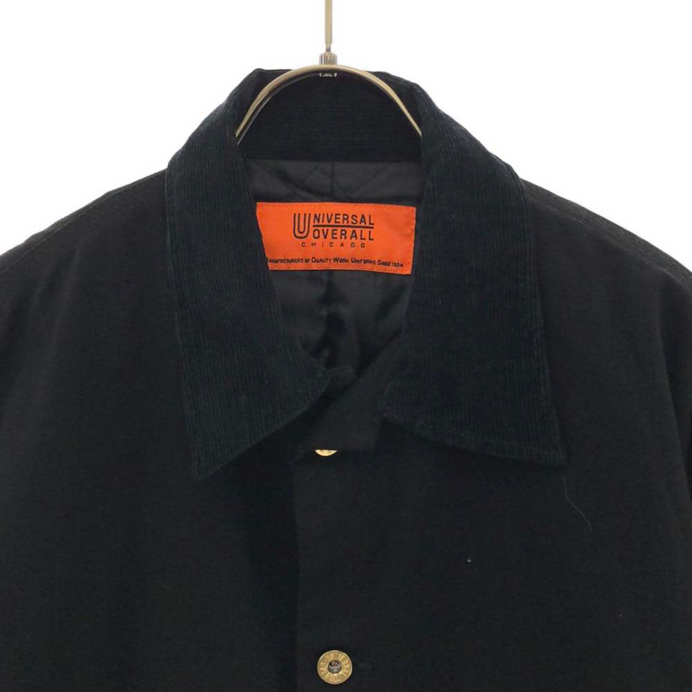 UNIVERSAL OVERALL ユニバーサルオーバーオール コットン ワークジャケット L ブラック メンズ