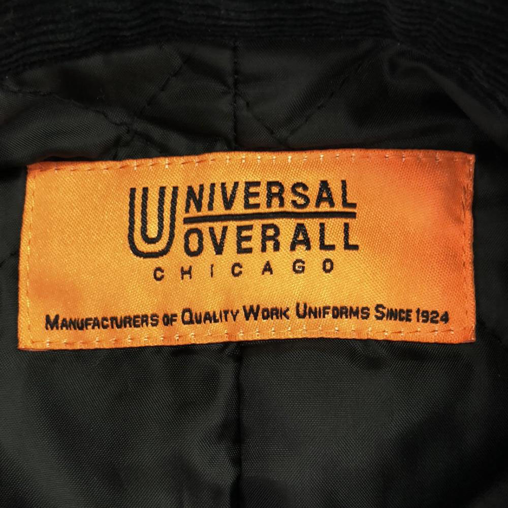 UNIVERSAL OVERALL ユニバーサルオーバーオール コットン ワークジャケット L ブラック メンズ