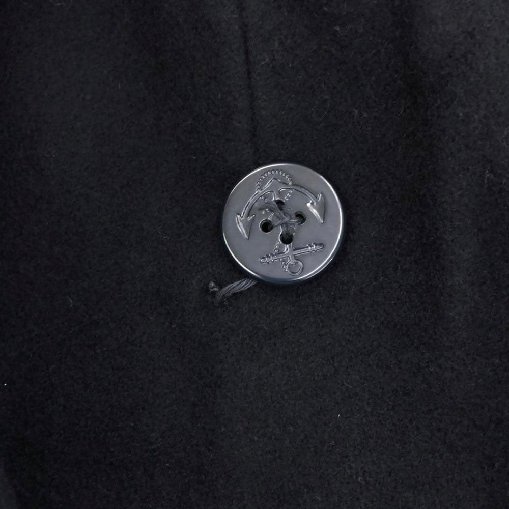 FRED PERRY フレッドペリー ウールブレンド ピーコート S ネイビー レディース