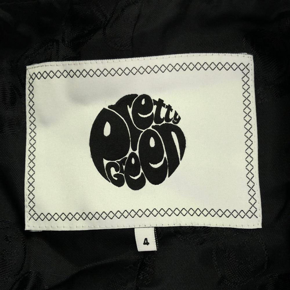 Pretty Green プリティーグリーン ウールブレンド チェスターコート 4 ブラック メンズ