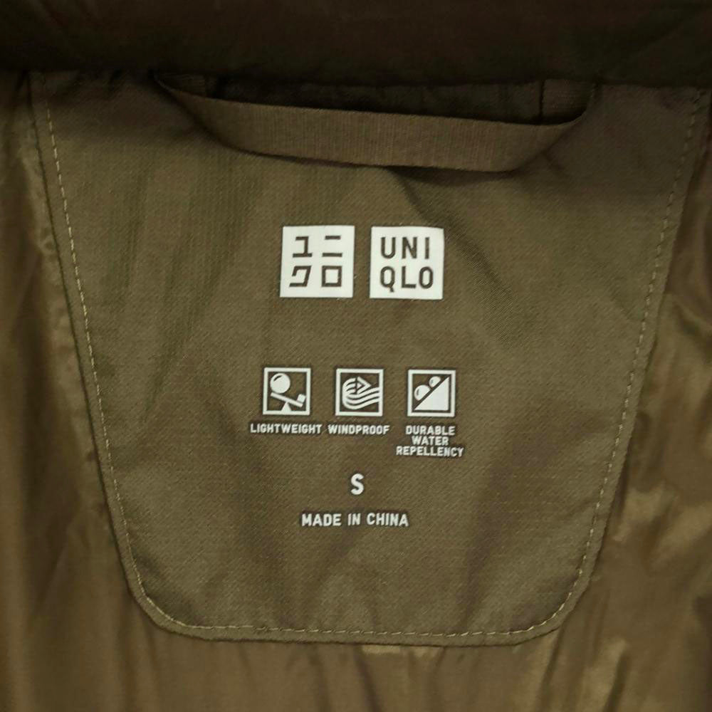 UNIQLO ユニクロ シームレス ダウンコート S ベージュ メンズ