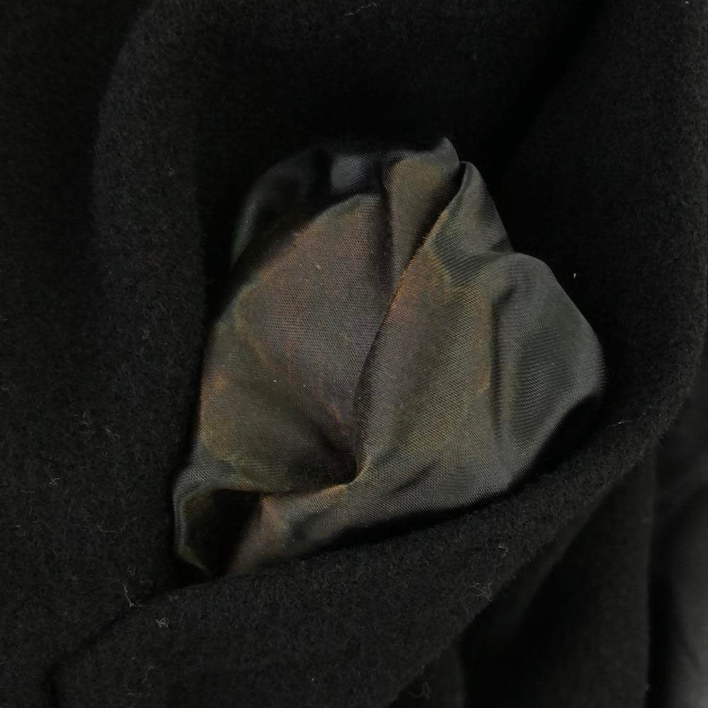 YVES SAINT LAURENT イヴサンローラン 90s ウール オールド ステンカラーコート S ブラック レディース