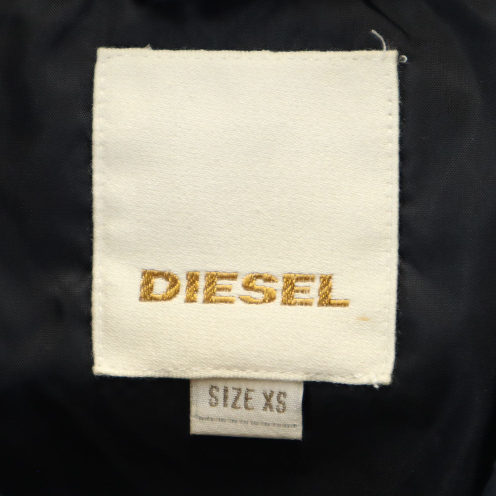 DIESEL ディーゼル 中綿 ライダースジャケット XS ブラック レディース