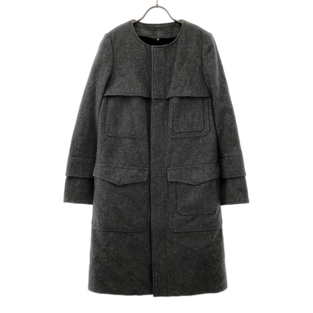 グリーン 日本製 ボアライナー付き ウールコート 1 グレー green レディース