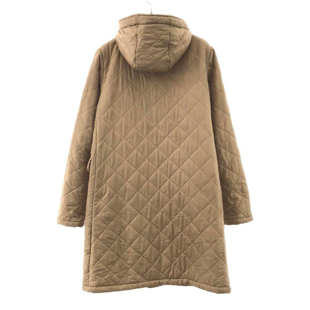 MACKINTOSH SCOTLAND マッキントッシュスコットランド フード付き キルティングコート 36 ベージュ 裏ボア レディース
