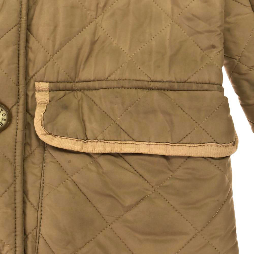 MACKINTOSH SCOTLAND マッキントッシュスコットランド フード付き キルティングコート 36 ベージュ 裏ボア レディース