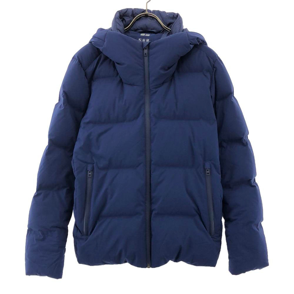 UNIQLO ユニクロ シームレス ダウンジャケット S ブルー メンズ
