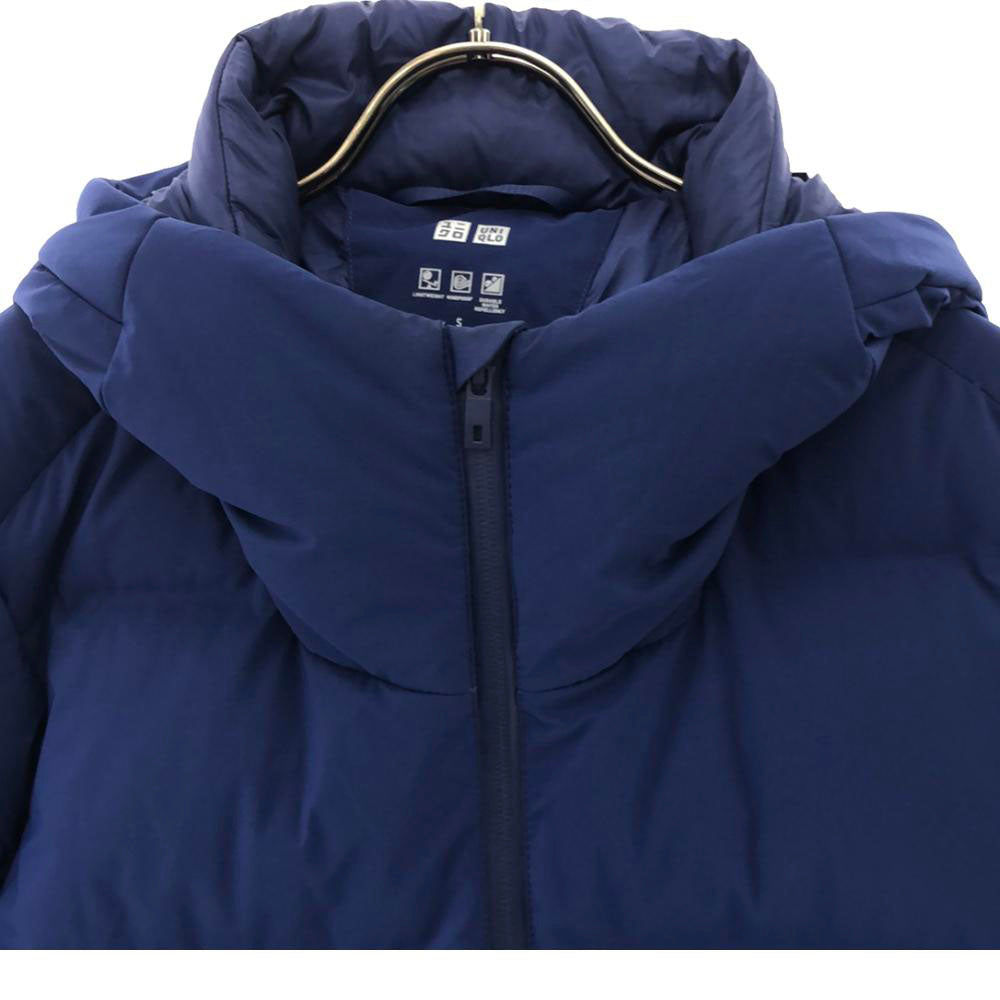 UNIQLO ユニクロ シームレス ダウンジャケット S ブルー メンズ