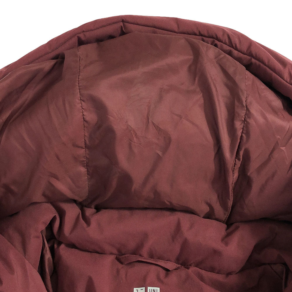 UNIQLO ユニクロ シームレス ダウンコート M レッドブラウン系 レディース