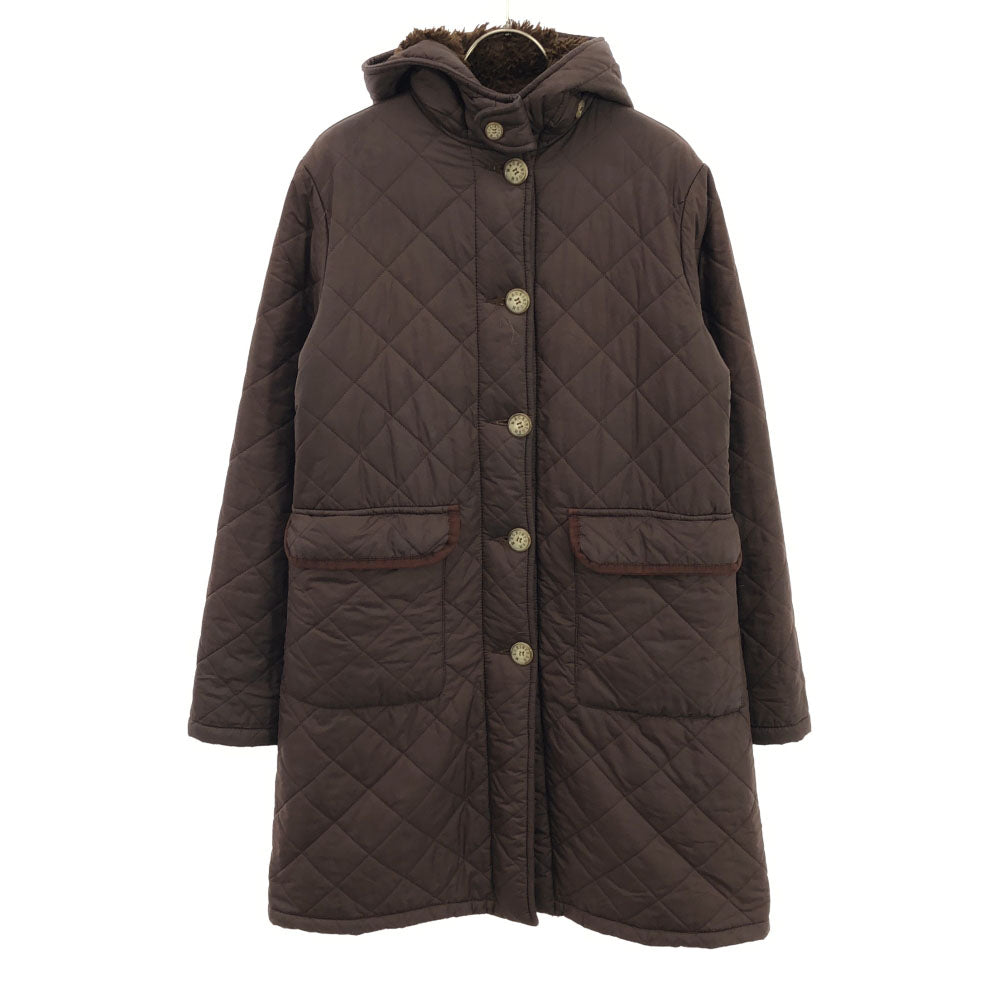 MACKINTOSH SCOTLAND マッキントッシュスコットランド 英国製 キルティングジャケット 38 ブラウン 裏ボア レディース