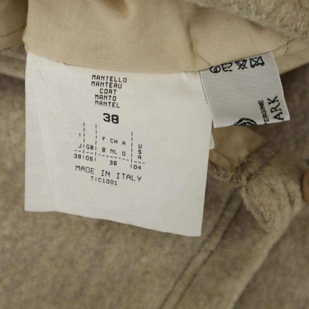 MAX&CO マックスアンドコー イタリア製 ウール ジップ コート 38 ライトベージュ 圧縮ウール レディース