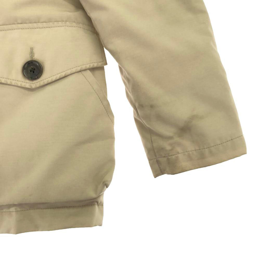 Danton ダントン ロゴワッペン フード付き ダウンジャケット 34 ベージュ レディース