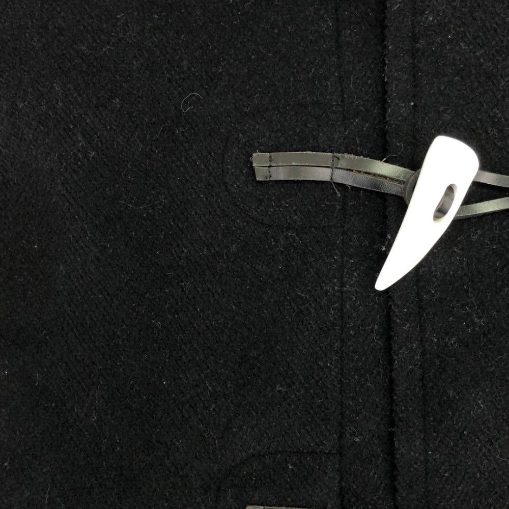 HYKE ハイク 日本製 ウールブレンド ダッフルコート 1 ブラック レディース