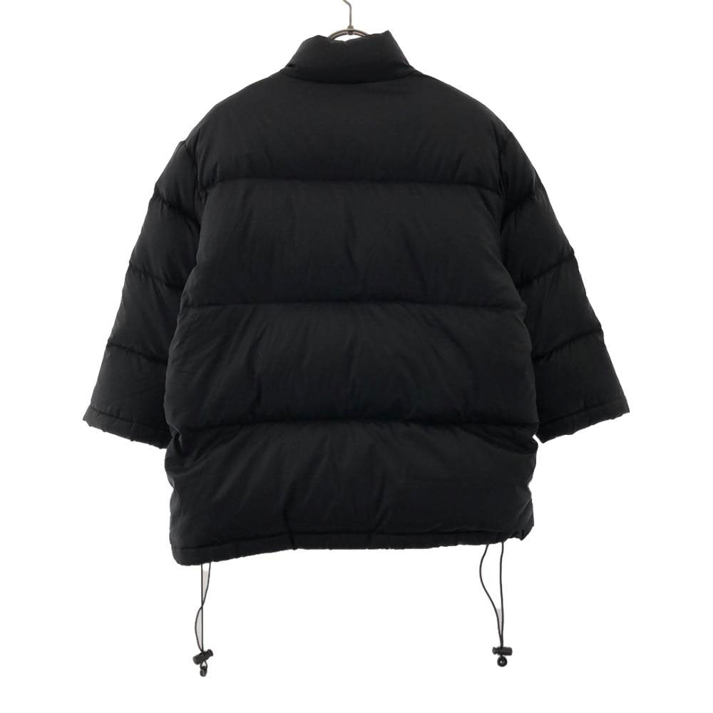 ナイキ 90s 00s オールド 白タグ ロゴ刺繍 ダウンジャケット XS ブラック NIKE キッズ