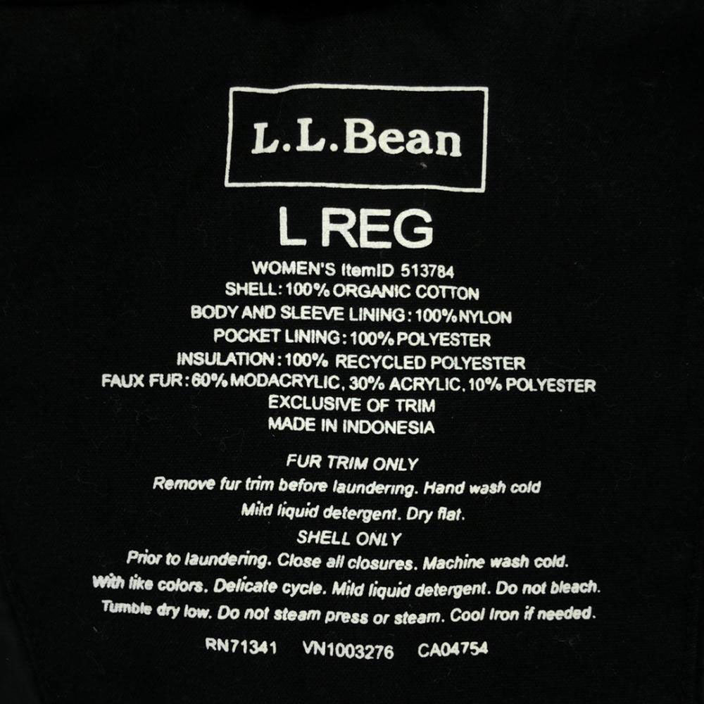 L.L.Bean エルエルビーン フーディー モッズコート LREG ブラック アウトドア レディース