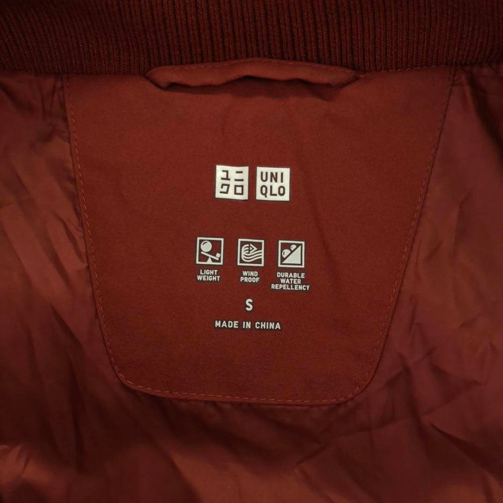 UNIQLO ユニクロ シームレス ダウンジャケット S レッド系 レディース