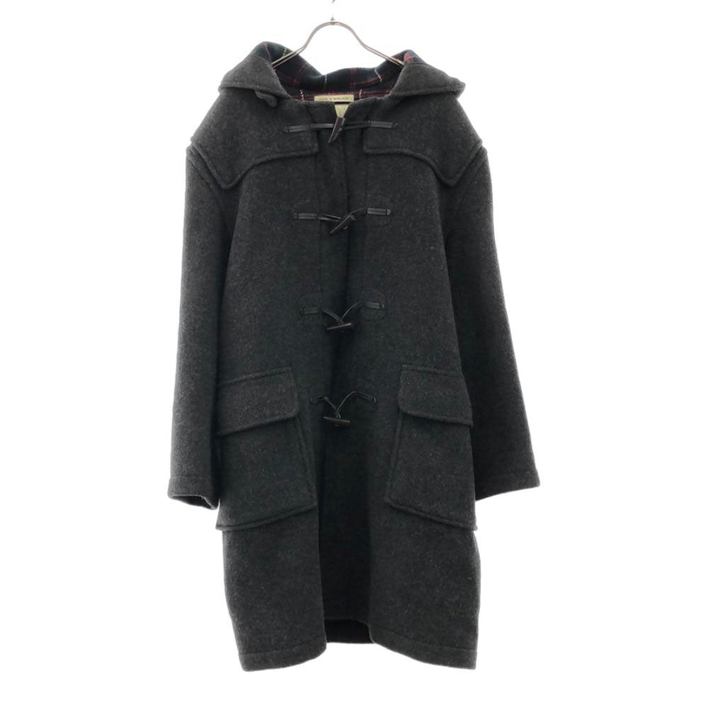 Gloverall グローバーオール 90s 英国製 ウールブレンド オールド ダッフルコート 40 グレー系 裏チェック メンズ